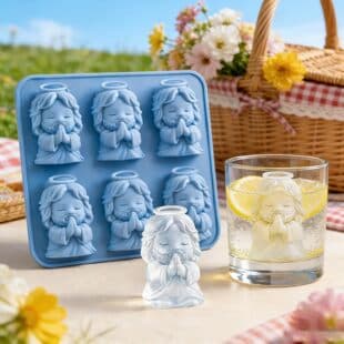 Cross-border Amazon Bestseller Mini Angel Ice Cube Mold Silicone Ice Cube Tray