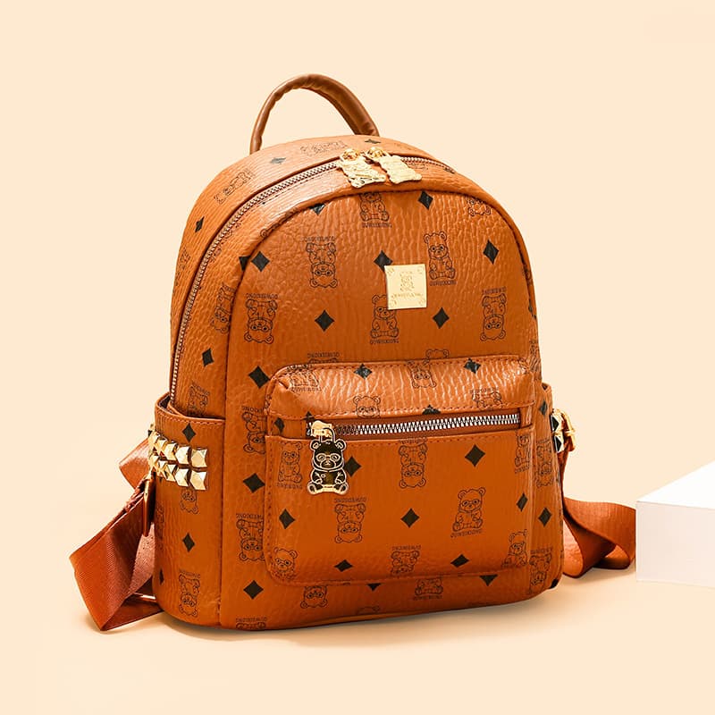 Women's Backpack 2026 Spring/Summer New Style, Niche Leather College Student Backpack, Premium High Capacity, Women's Cross-border