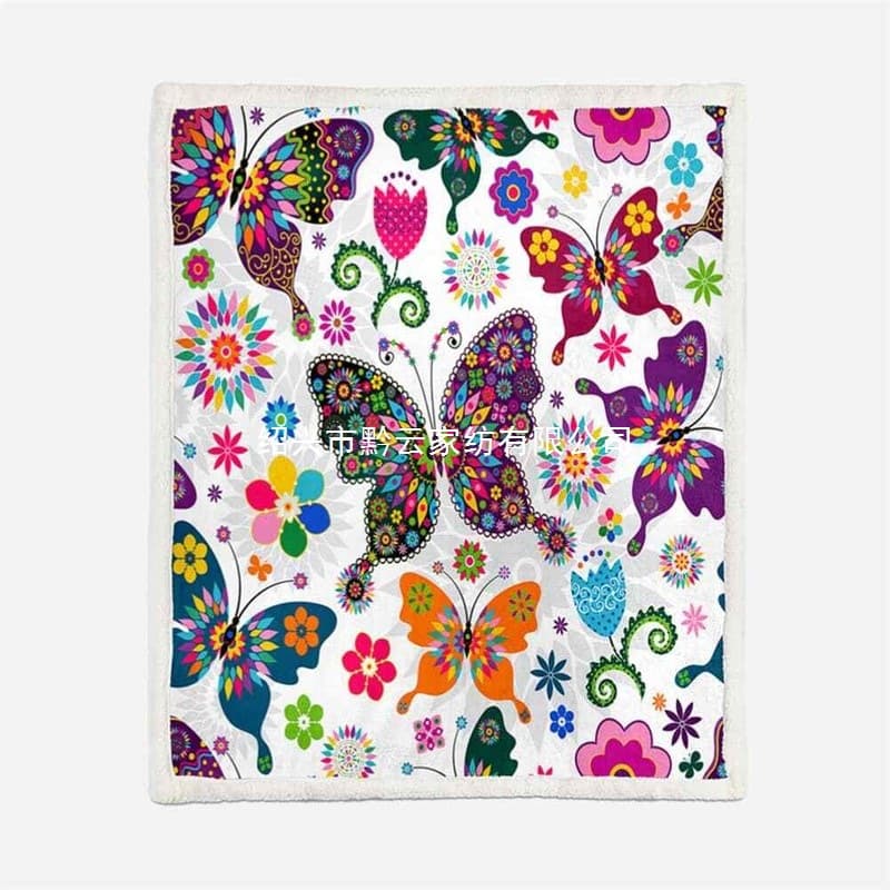 Cartoon Avocado Pattern Baby Blanket Soft and Comfortable Flannel Home Essential Warm Blanket