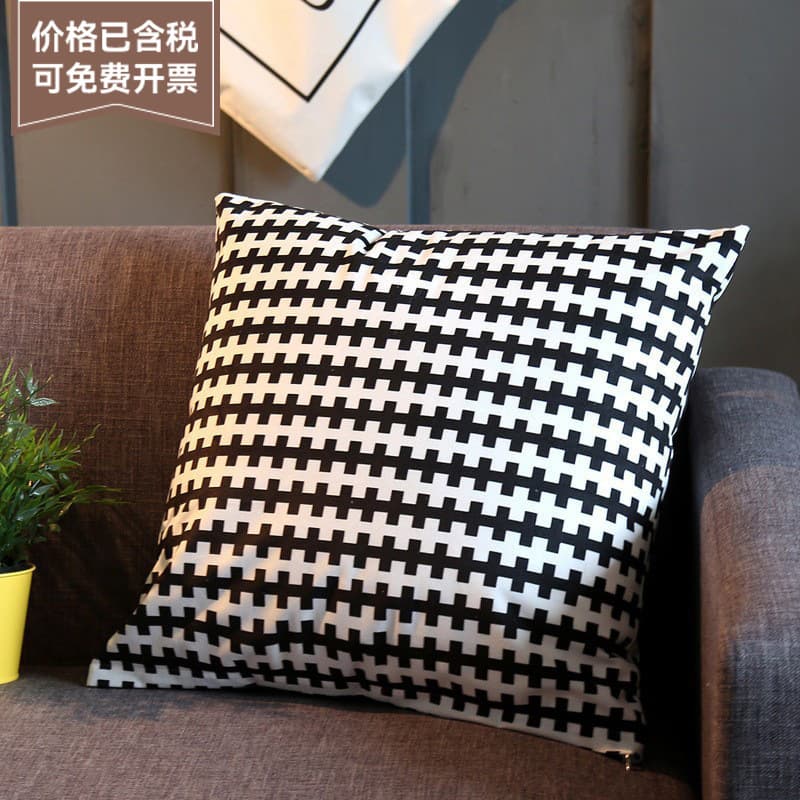 Nordic-style Pillow Sofa Living Room Pillowcase Thickened Square Pillow with Core Cushion Backrest Amazon Pillow Cushion