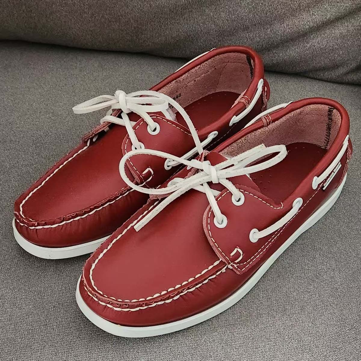 Safety Shoes Four-Season Cowhide Leather Non-SEBAGO Boat Shoes Cowhide Leather Anti-Slip Shoes African Shoes Tianjin Factory Shoes