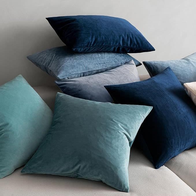 Cross-border Velvet Solid Color Pillow Cover Decorative Cushion Cover for Sofa Bedroom Seat Temu Dropshipping