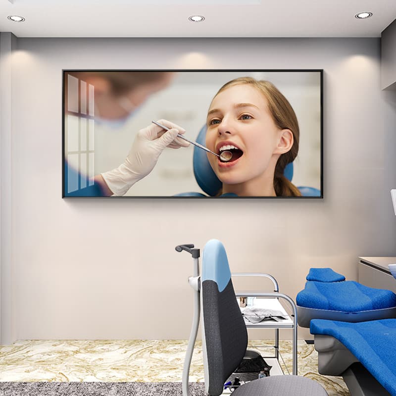 Dental Clinic Implant Tooth Background Wall Decorative Painting Poster