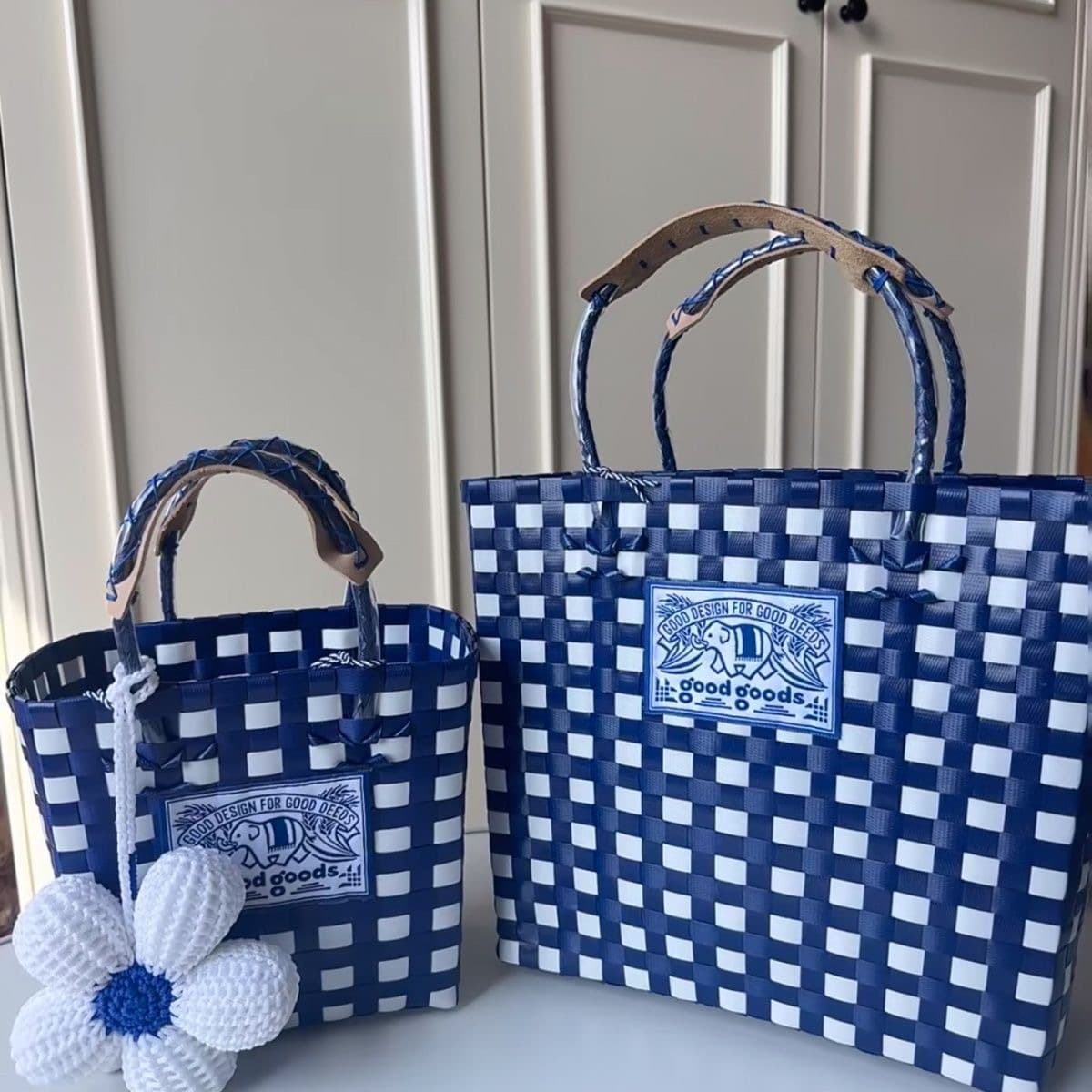 New Handwoven Plastic Woven Handbag for Women, Woven Bag, Gift Handbag, Shopping Basket Bag