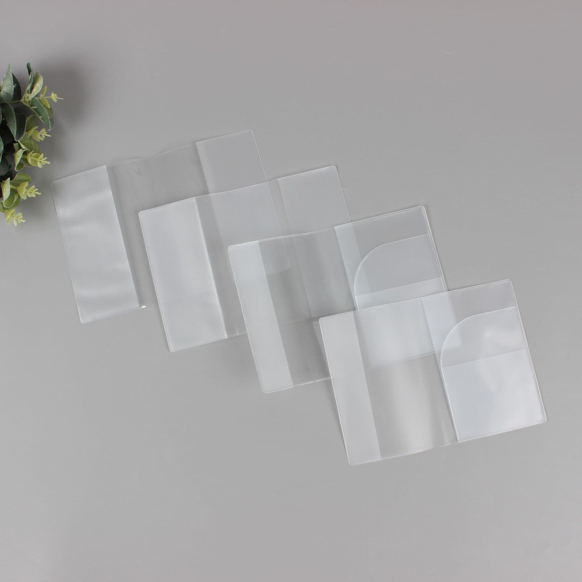 European Vaccination Card Protectors, Waterproof Card Cases, Transparent Double-Thick PVC ID Card Sleeves
