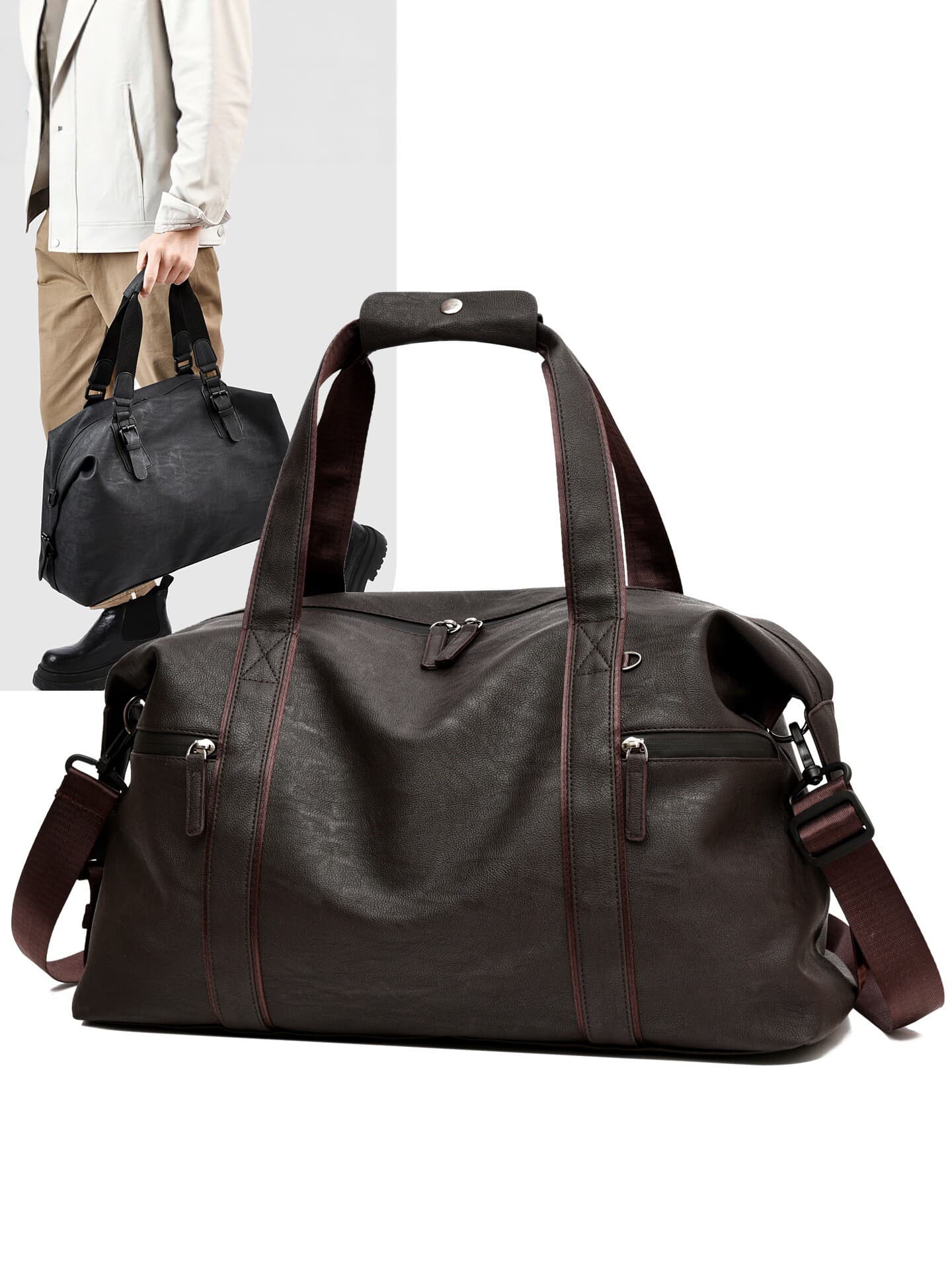 Cross-border travel bag, men's portable large-capacity travel fitness bag, shoulder cross-body luggage bag, short-distance business trip storage bag