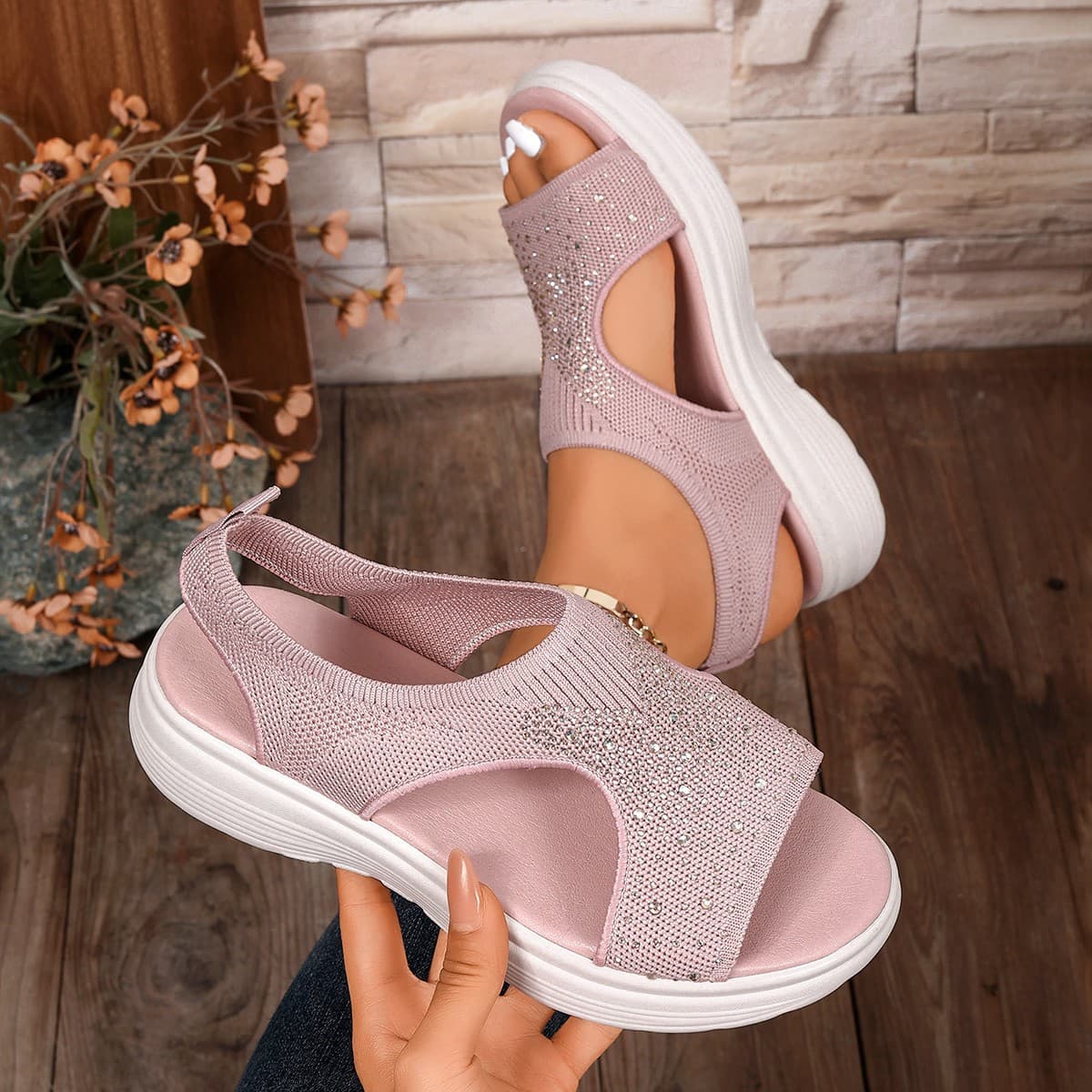 2026 Summer New Export Plus Size Women's Casual Comfortable Versatile Beach Sandals One Size