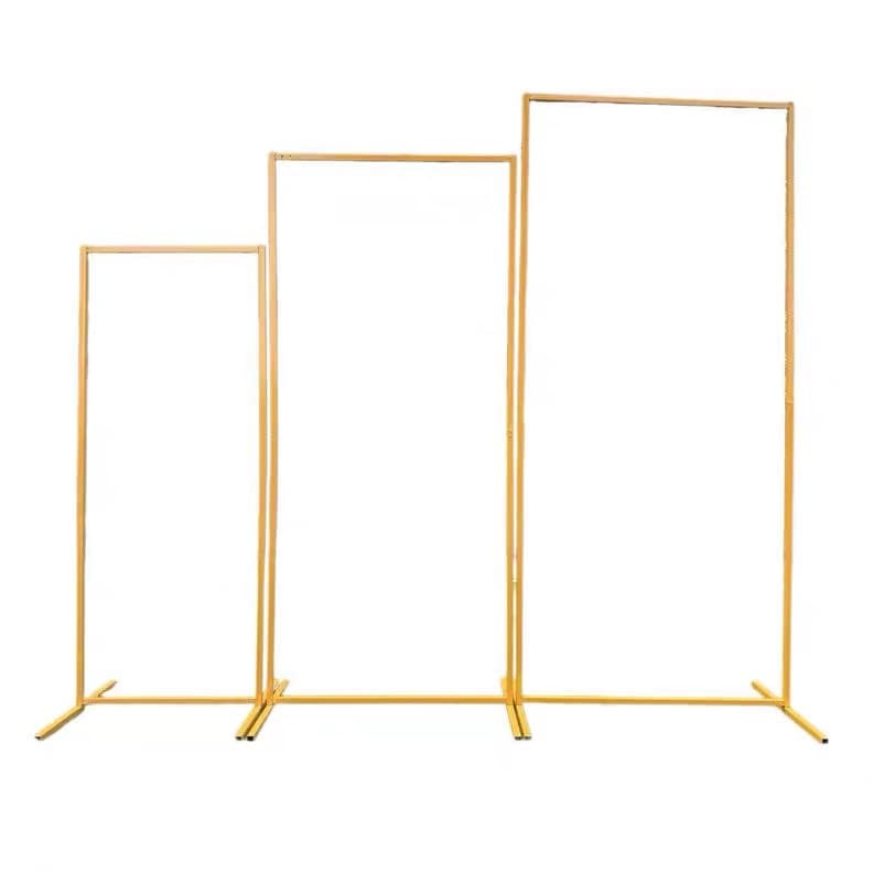 Wedding props wrought iron screen rectangular frame wedding stage scene background layout shelf support arch decoration