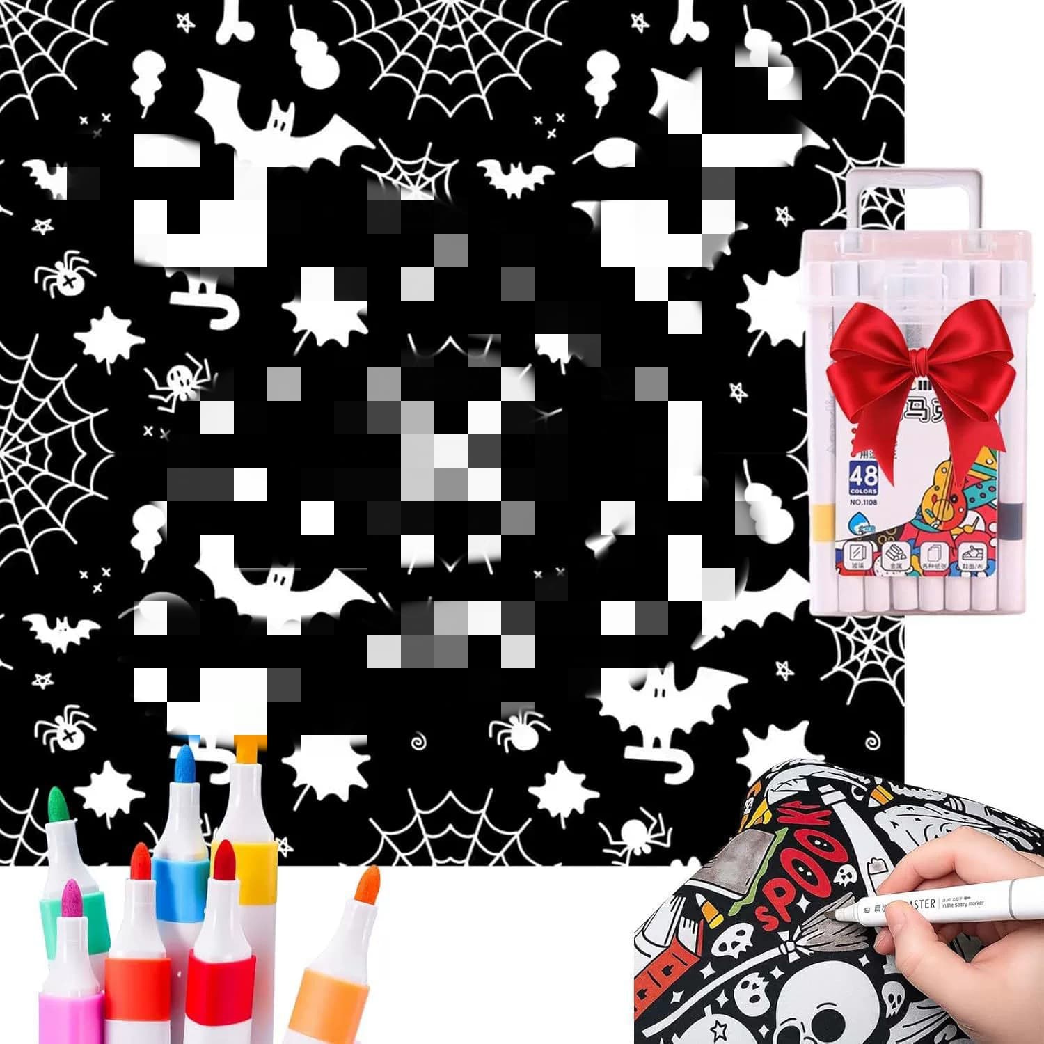 DIY Coloring Blanket with Markers