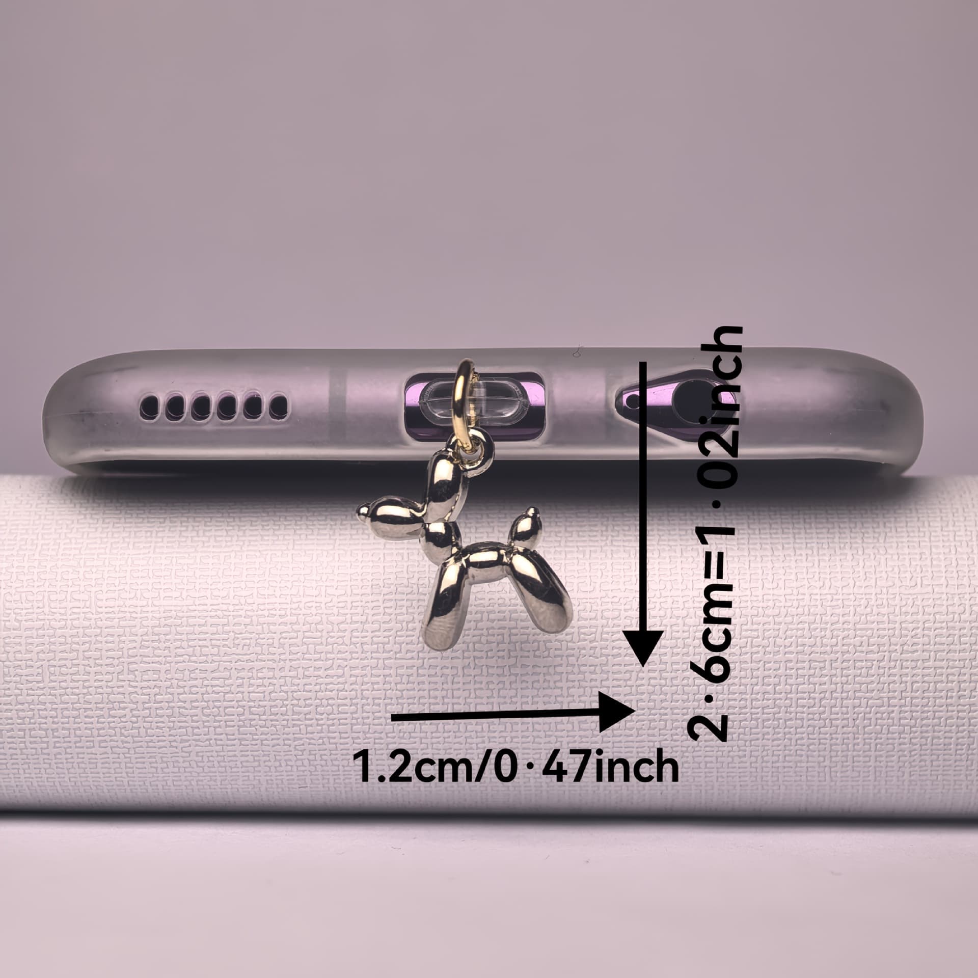 Temu Bubble Dog Pendant Dust Plug for Apple Huawei Android Phone Charging Port
