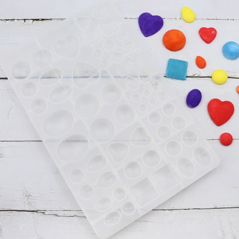 Xingka Heart Square Oval DIY Resin Mold Handmade Chocolate Cake Decoration Mold Moonlight Gem