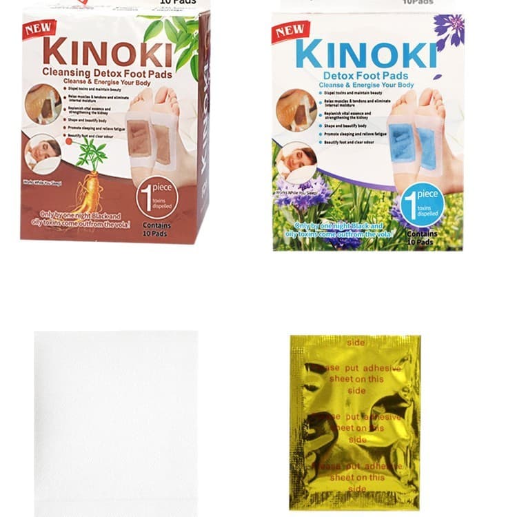 Cross-border export Kinoki foot patch, Amazon Korean-style foot patch, Kinoki foot patch, gold foil foot patch, English and Korean foot patch