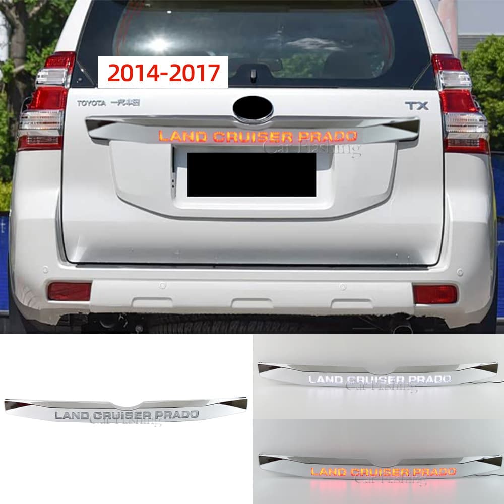 LED Brake Light Strip Tailgate Letter Light for 2014-2023 Toyota Prado Land Cruiser Prado