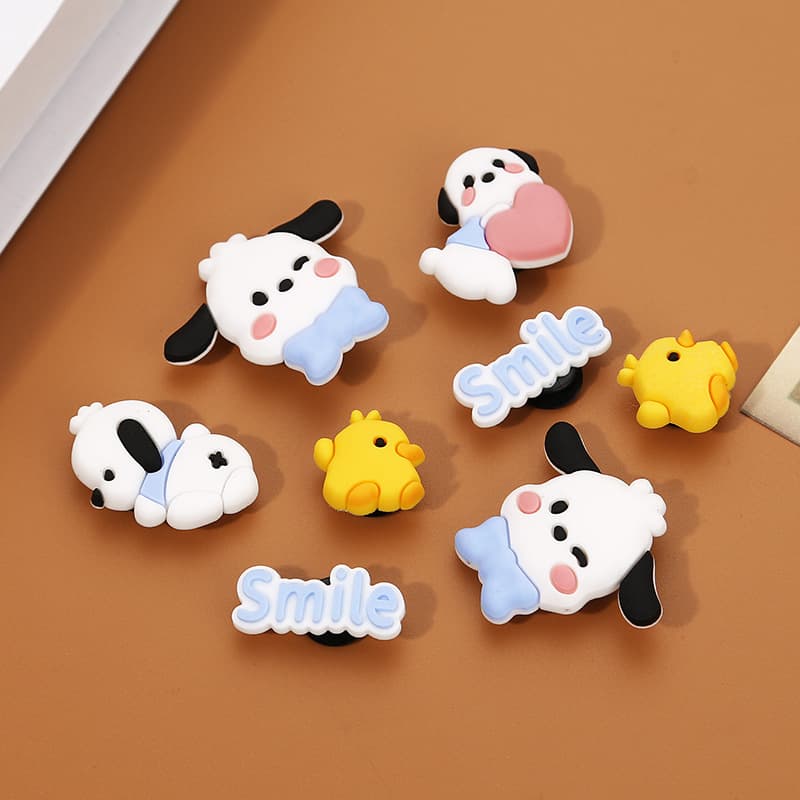 Trendy Essential Croc Charms DIY Accessories Kids Croc Charms Plush Toy Decoration Shoe Charms Shoe Buckle Accessories