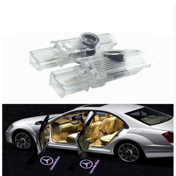 Adapted to Mercedes-Benz welcome lights R-class ML glk laser projector lights led door lights car decorative lights