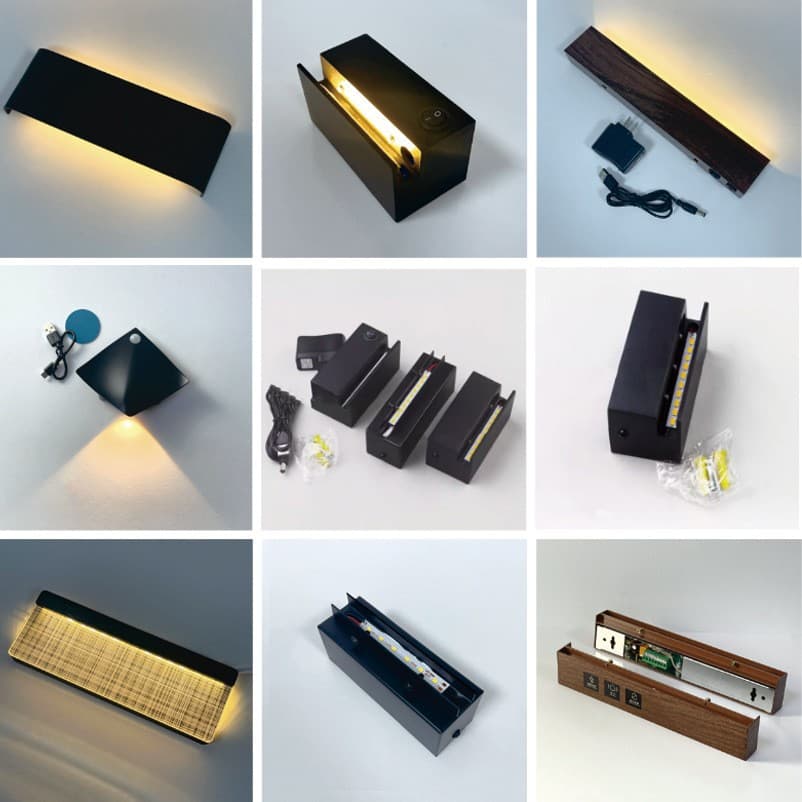 Luminous Door Plate Components Semi-finished Light Board Transformer Power Supply LED Strip Parts Assembly Wholesale DIY