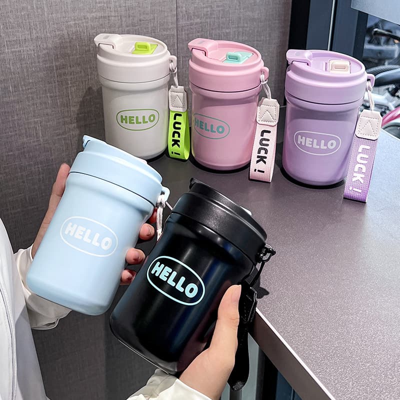 High-Appearance Simple Coffee Cup 316 Stainless Steel Mini Insulated Cup Travel Coffee Cup Corporate Gift Insulated Cup