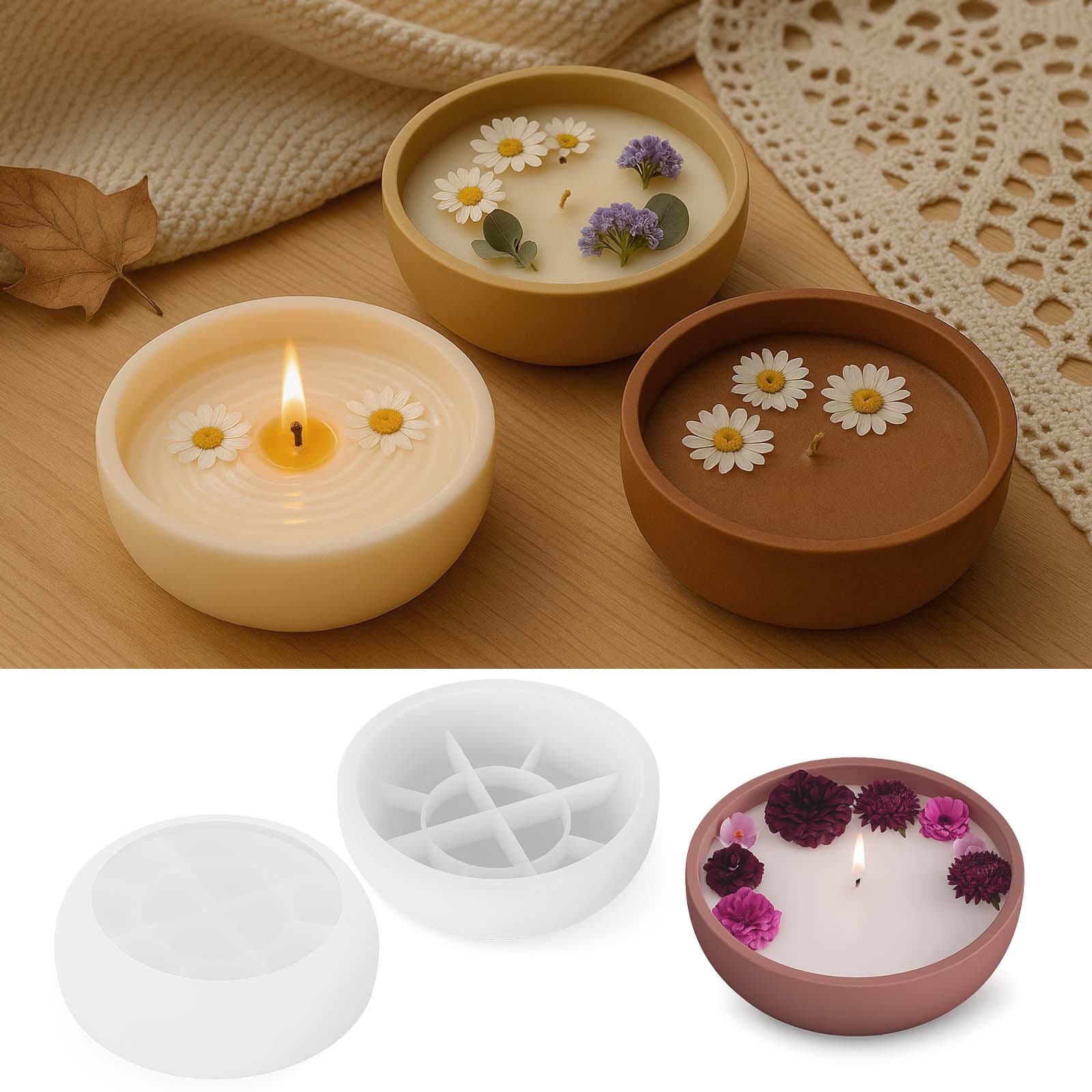 diy crystal glue gypsum cement candle cup storage bowl storage tray candle container silicone mold