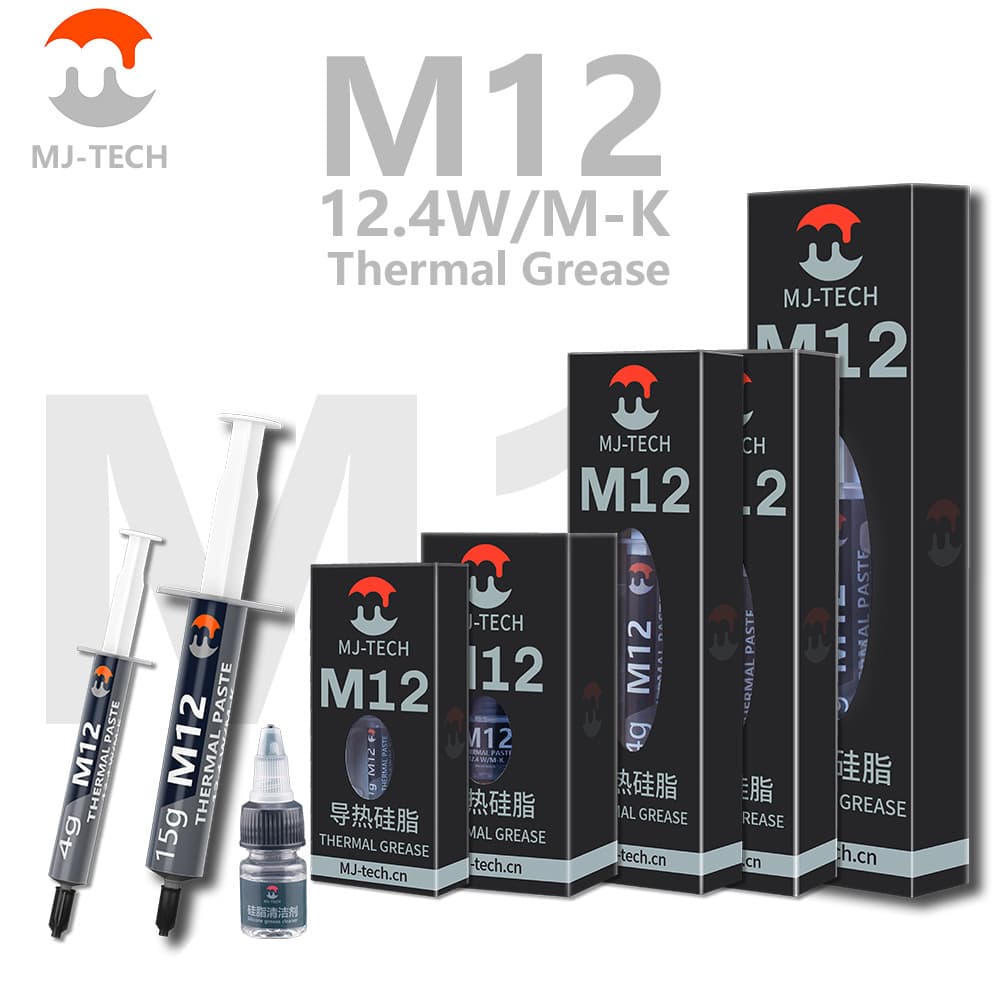 MJ/Maijing M12 Thermal Grease CPU Thermal Paste for Computer Motherboard Laptop Graphics Card Heat Sink 12.4W