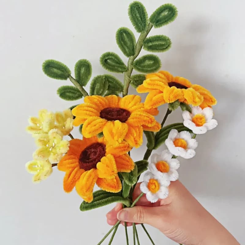 Finished sunflower twist stick bouquet Teacher's Day gift Teacher's Day graduation season gift for teachers for high school entrance examination