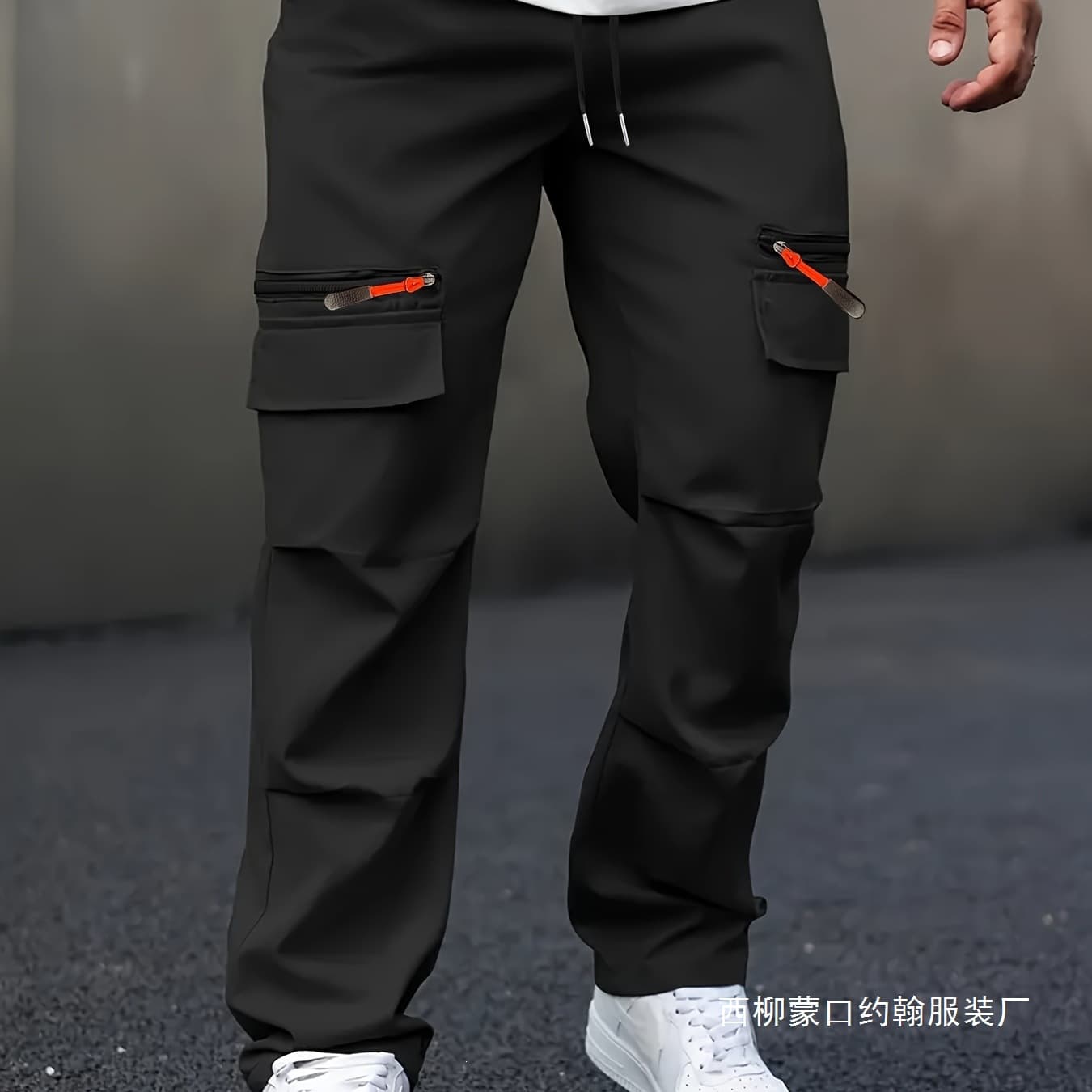 Cross-border Men's Pants Spring Autumn Fashion Loose American Casual Cargo Jogger Pants