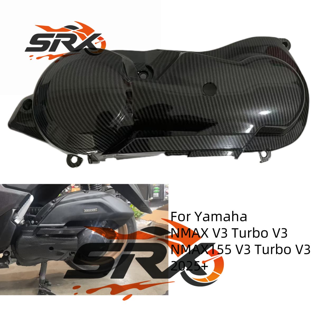 Cross-Border Motorcycle Modification Accessories Nmax155 V3 Modified Clutch Protective Cover Decorative Cover Exterior Parts