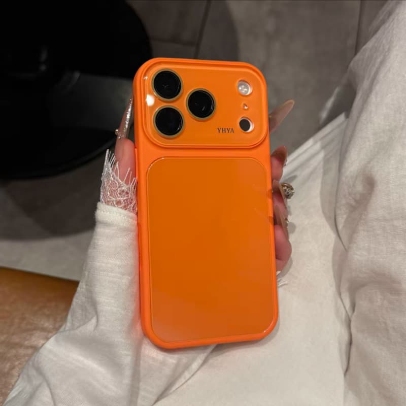 The window becomes larger in seconds, suitable for iPhone17pro mobile phone case, Apple 16pro glass, 15pro solid color 14pro