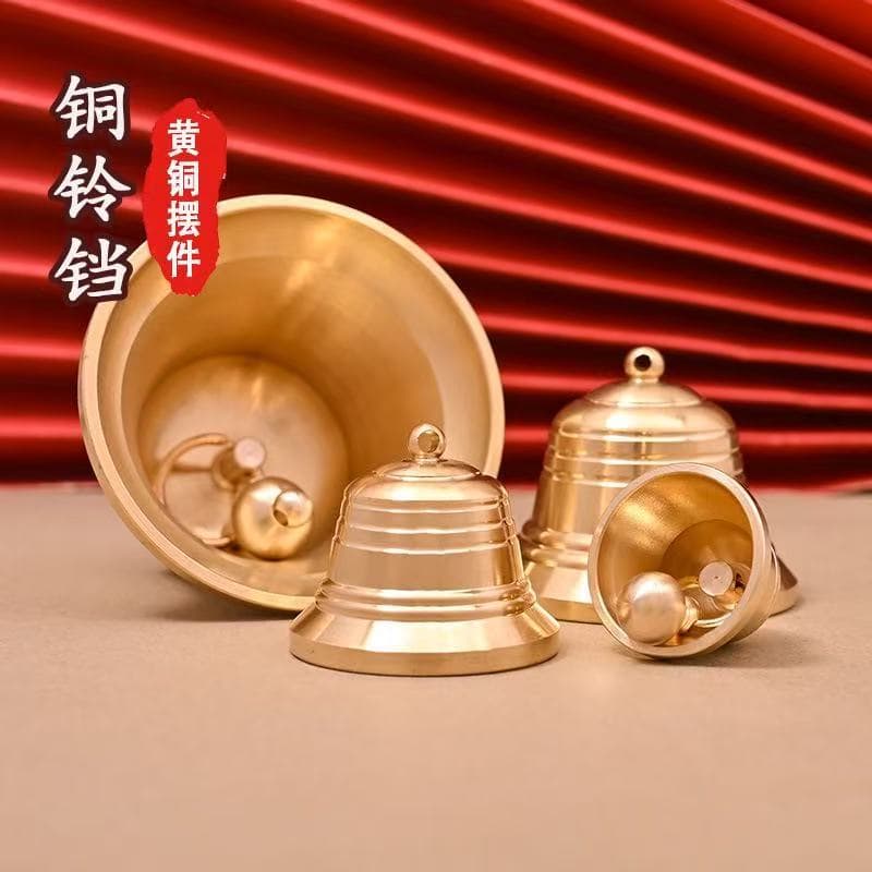 Brass bells, large, medium and small hand bells, metal crafts, door bells, animal bells, car hanging bells, melodious bells