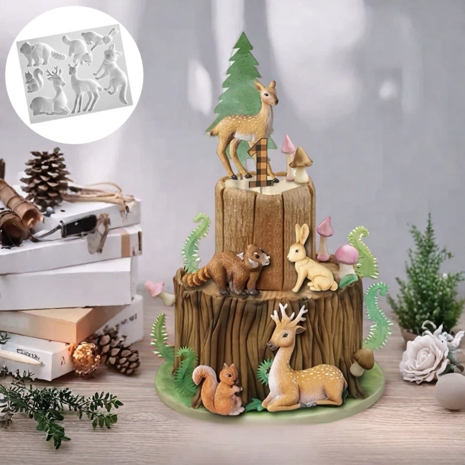 New Animal/European Little Girl Cake Decoration Mold Liquid Fondant Mold Kitchen DIY Chocolate Mold