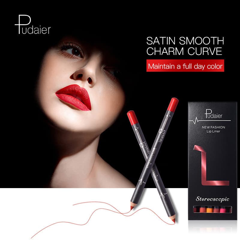 Pudaier spot foreign trade lip liner waterproof non-fading matte velvet lipstick pen specially for cross-border hot products