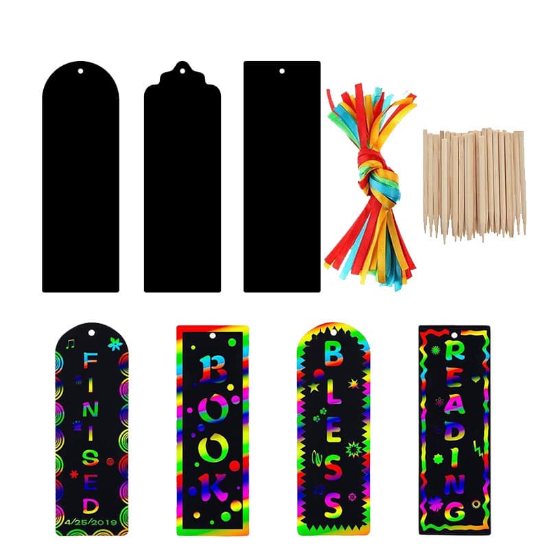Cross-border factory children's dazzling scratch eggs doodle Easter shaped scratch art colored handmade scratch painting paper wholesale