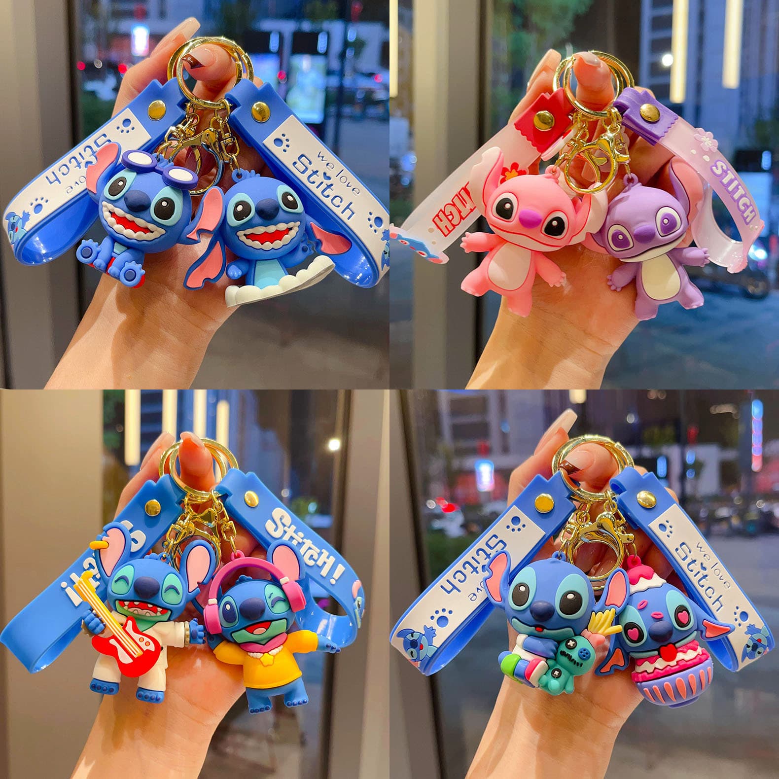 Cartoon Cosplay Stitch Keychain, Trendy Stitch Series Pendant, Arcade Keychain, Small Gift Wholesale