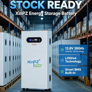 51.2V 400AH Energy Storage Battery, Rack-Mounted LiFePO4 Lithium Battery for Solar PV Storage System, Cell Source