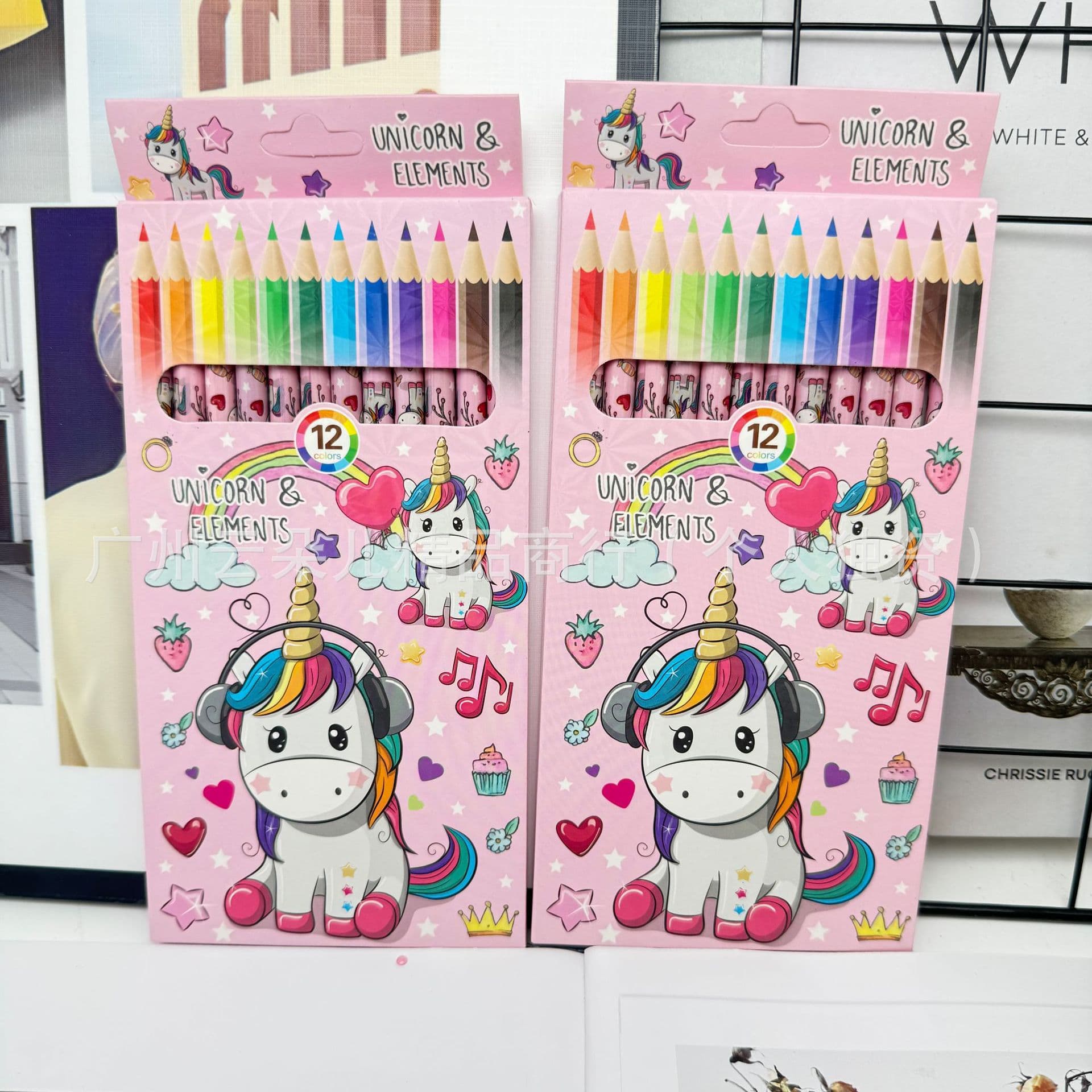 12-Color Colored Pencil Set for Kids, Drawing and Sketching, Fine Line Marker for Kindergarten and Primary School Students
