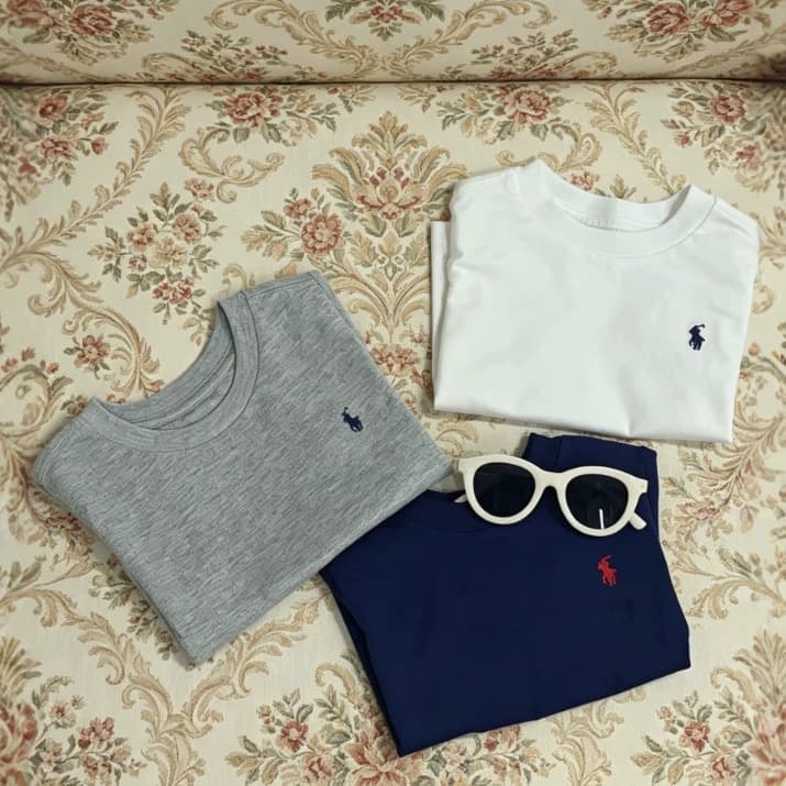 (In Stock) Ralph Kids Classic Pure Cotton Casual Short-Sleeve T-Shirt
