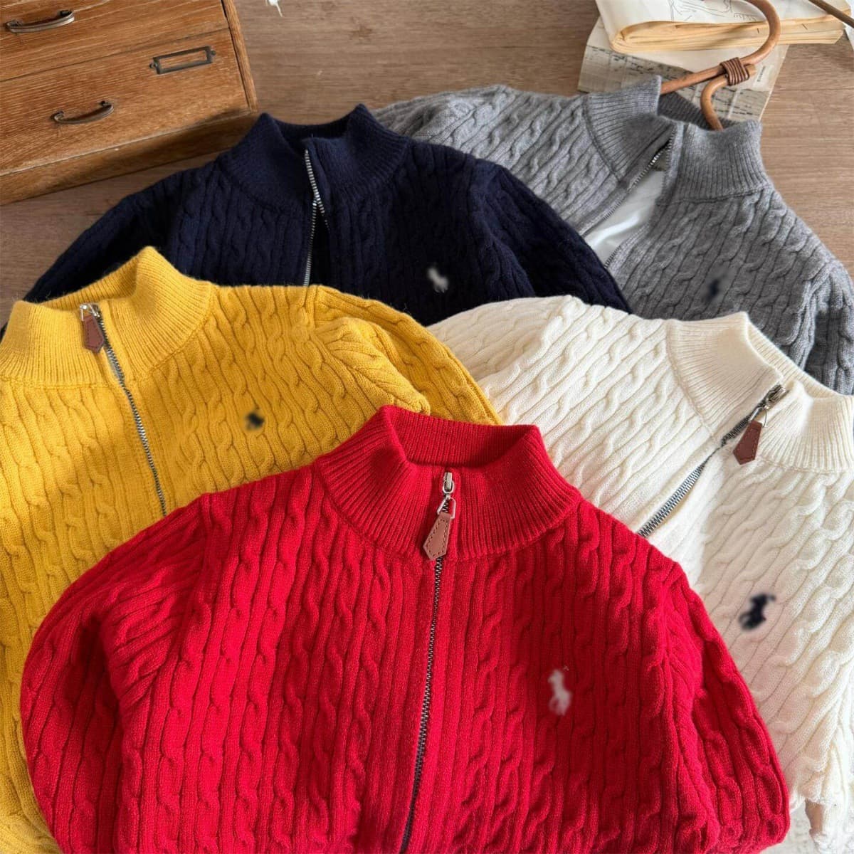 Children's Solid Color Sweater 2026 Early Spring New Style Boys Knit Cardigan Baby Toddler Zip-Up Red Zipper