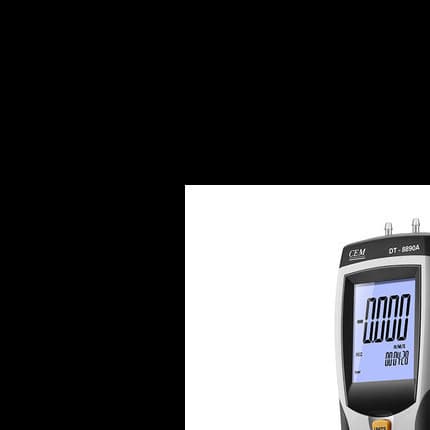 CEM DT-8890A Digital Professional Manometer with USB Interface, Data Storage, 99 Groups, Barometer