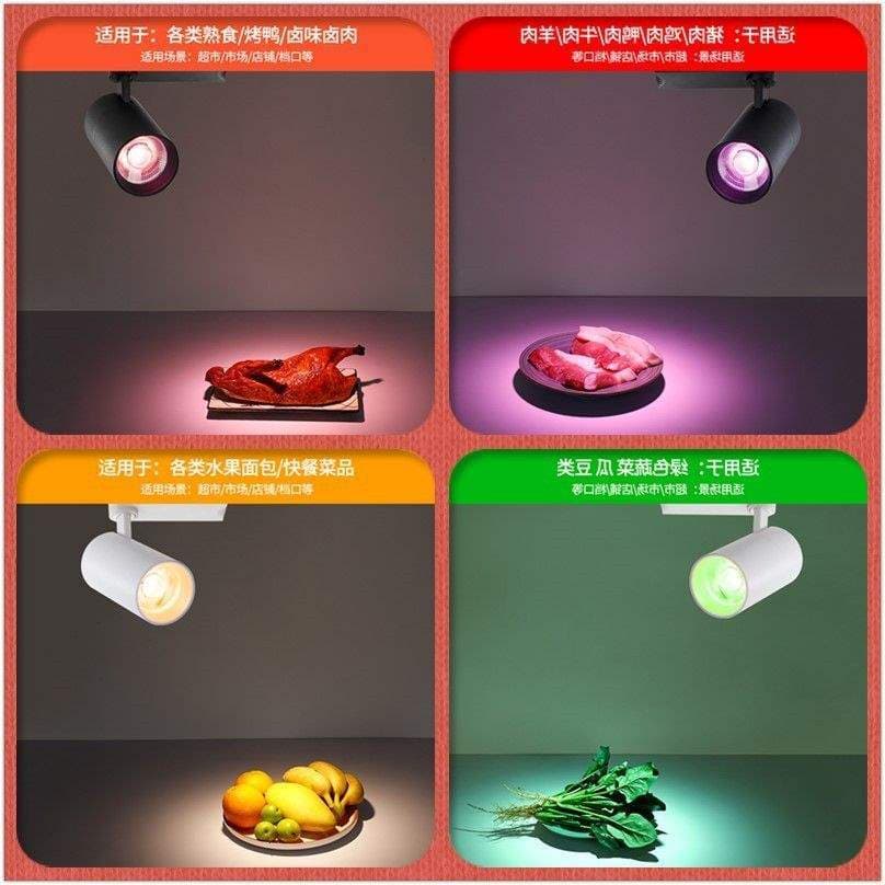 New national standard invisible red pork light, fresh food light, cooked food, dried goods, aquatic products, vegetable and fruit shop spotlight, supermarket special light.