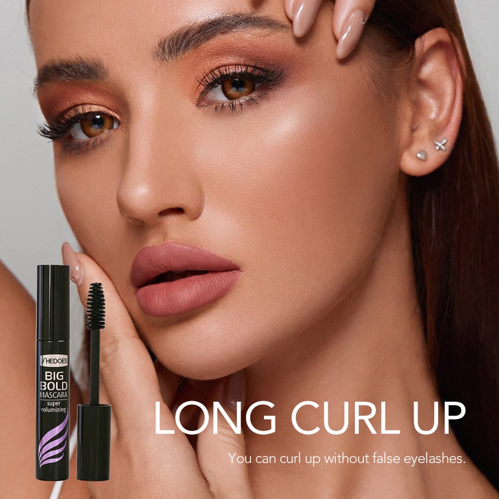 Shedoes Cross-border New Arrival Voluminous Curling Long-lasting Waterproof Sweat-resistant Easy Removable Smudge-proof Clump-free Mascara
