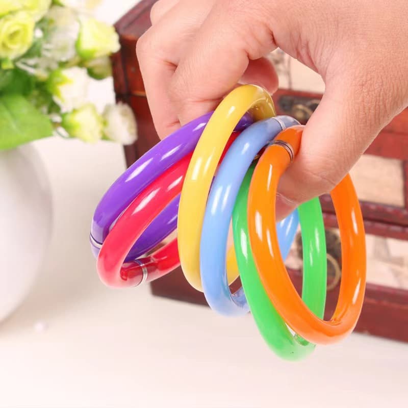 Creative and fashionable candy-colored office stationery, cute bracelet pen, children's wrist pen, bracelet ballpoint pen, easy to carry