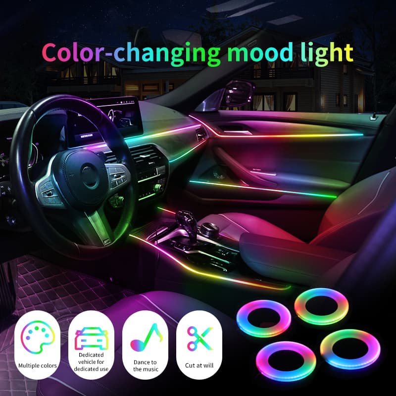 Car Ambient Lighting Interior Ambient Lighting Colorful
