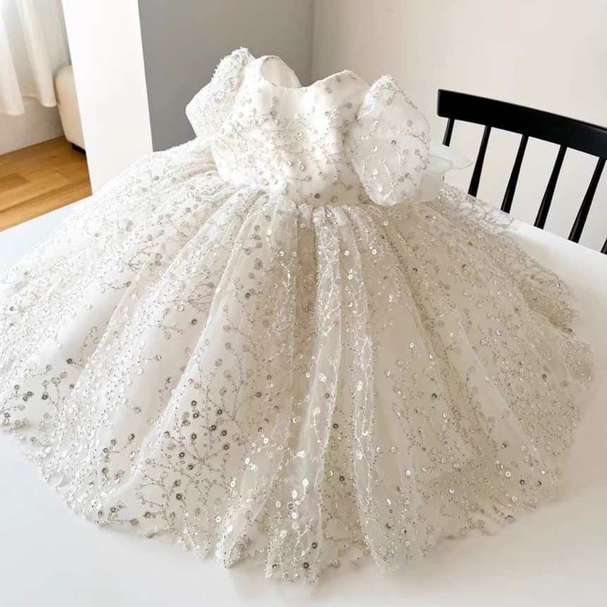 Princess Style Sleeveless Vest Dress Wedding Cake Smock Birthday Spring for Little Girls Ages 3 to 8 Years Old Polyester Fabric