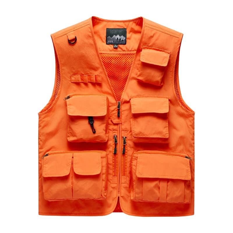 8898 multi-pocket vest work clothes large size outdoor photography director multi-functional outer wear overalls vest with logo