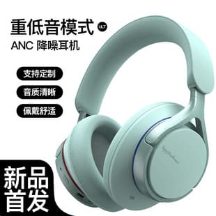 Maichen Heavy Bass Long Battery Life Over-Ear ANC Noise Cancelling Headphones Wireless Bluetooth B12 Custom Mold ANC Headset