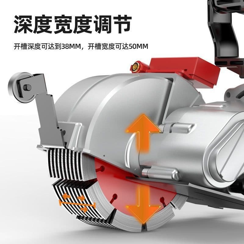 Grooving Machine One-Pass Dust-Free Water and Electricity Installation, Concrete Wall Slot Cutter, Tool from Source Factory