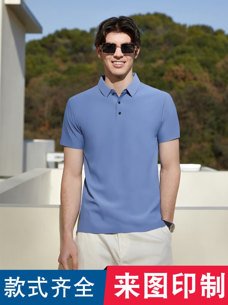 FASHION 151 T-Shirt Workwear Printed LOGO Work Clothes Seamless Lapel Embroidered Letters POLO Shirt Enterprise Summer