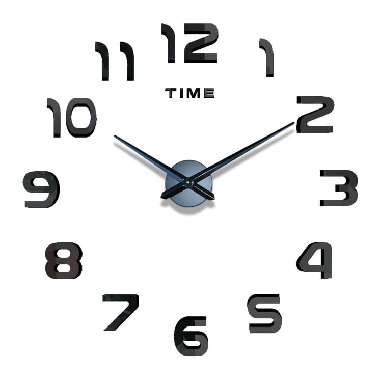 Simple Fashion Clock Creative Wall DIY Digital Wall Clock High-end Wall Decoration Living Room No Drilling Clock