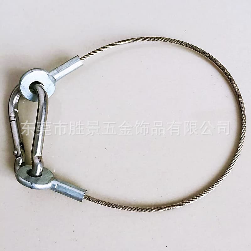 Custom Eye Terminal Wire Rope Sports Equipment Wire Rope Aluminum Sleeve Terminal Lighting Hanging Wire