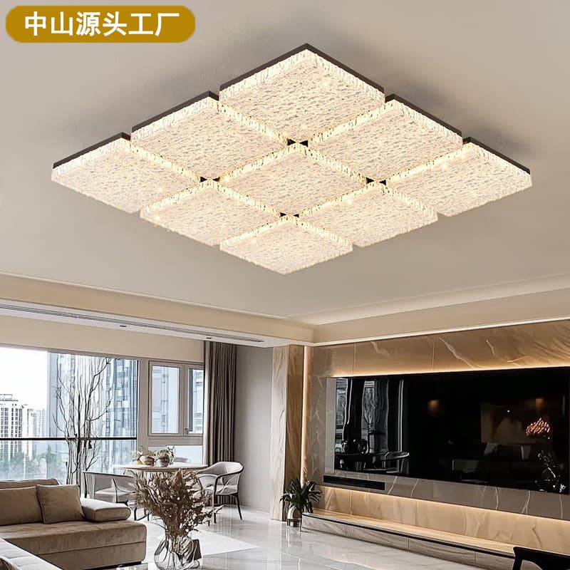 2026 new living room ceiling lamp light luxury high-end hall main lamp Zhongshan lamp self-built house living room lamp