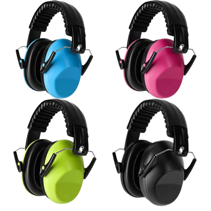 Factory Stock Noise-Reducing Ear Muffs for Children, Drum Practice, Headband Style, for Sleeping on Airplanes